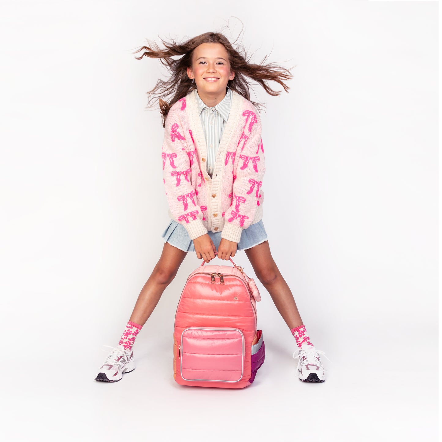 Рюкзак Backpack NEW BOBBIE 2025 - Puffer Pink (самый ЛЕГКИЙ дизайн!)