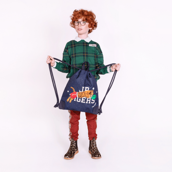 Сумка для обуви и спортивной формы City Bag - Boxing Tiger (Navy mélange)