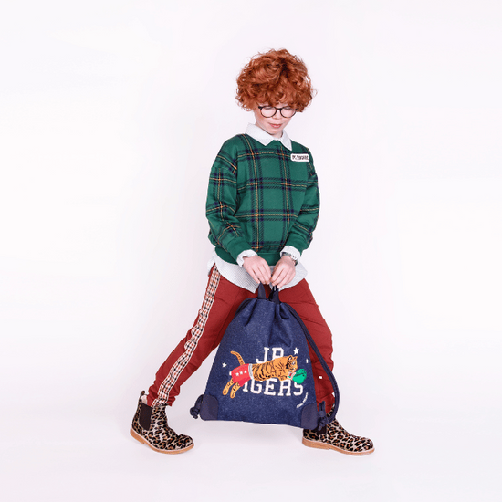 Сумка для обуви и спортивной формы City Bag - Boxing Tiger (Navy mélange)