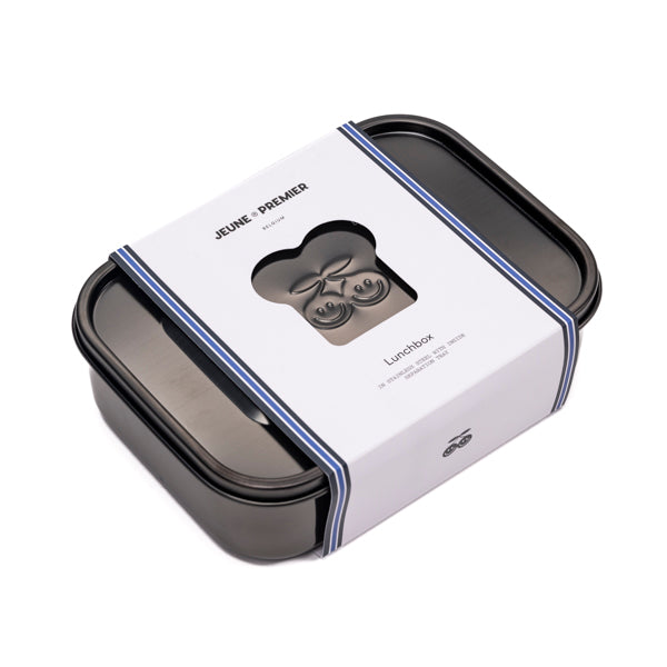 Ланчбокс из нержавеющей стали - Black (Черный), без фиксатора