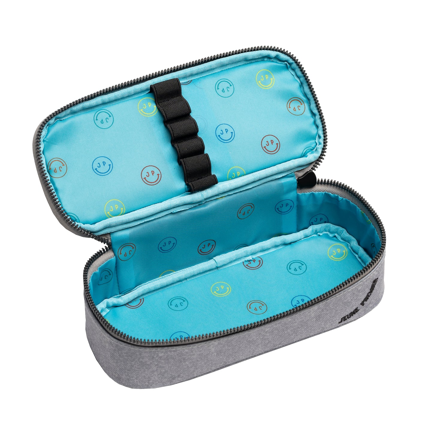 Пенал без наполнения с резиночками Pencil Box - Boxing Tiger (Grey mélange)