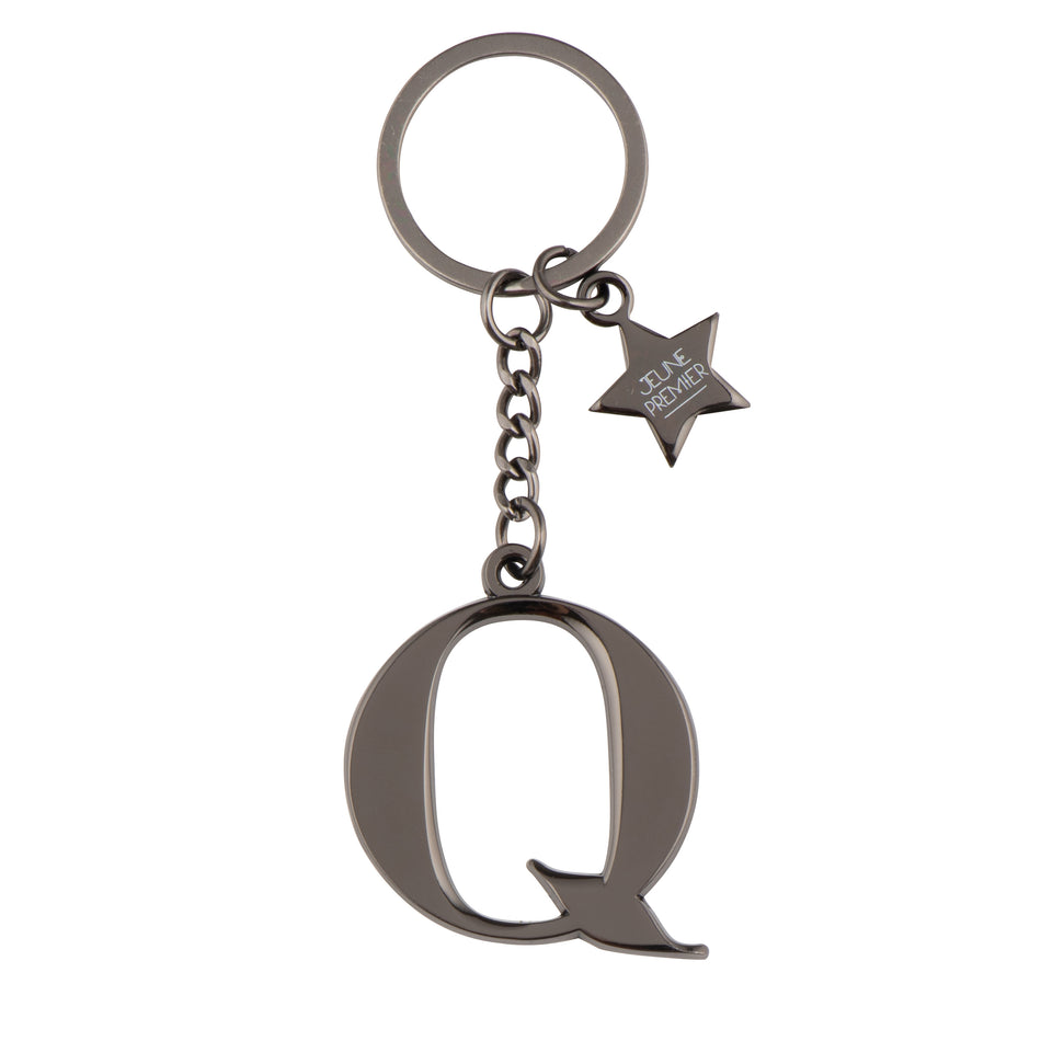 Брелок черный с буквой Q - Keychain Letter Black Q (не забудьте выбрать к нему ШАРМ)