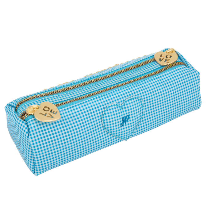 Пенал без наполнения мягкий Pencil Case Double - Vichy Love Blue