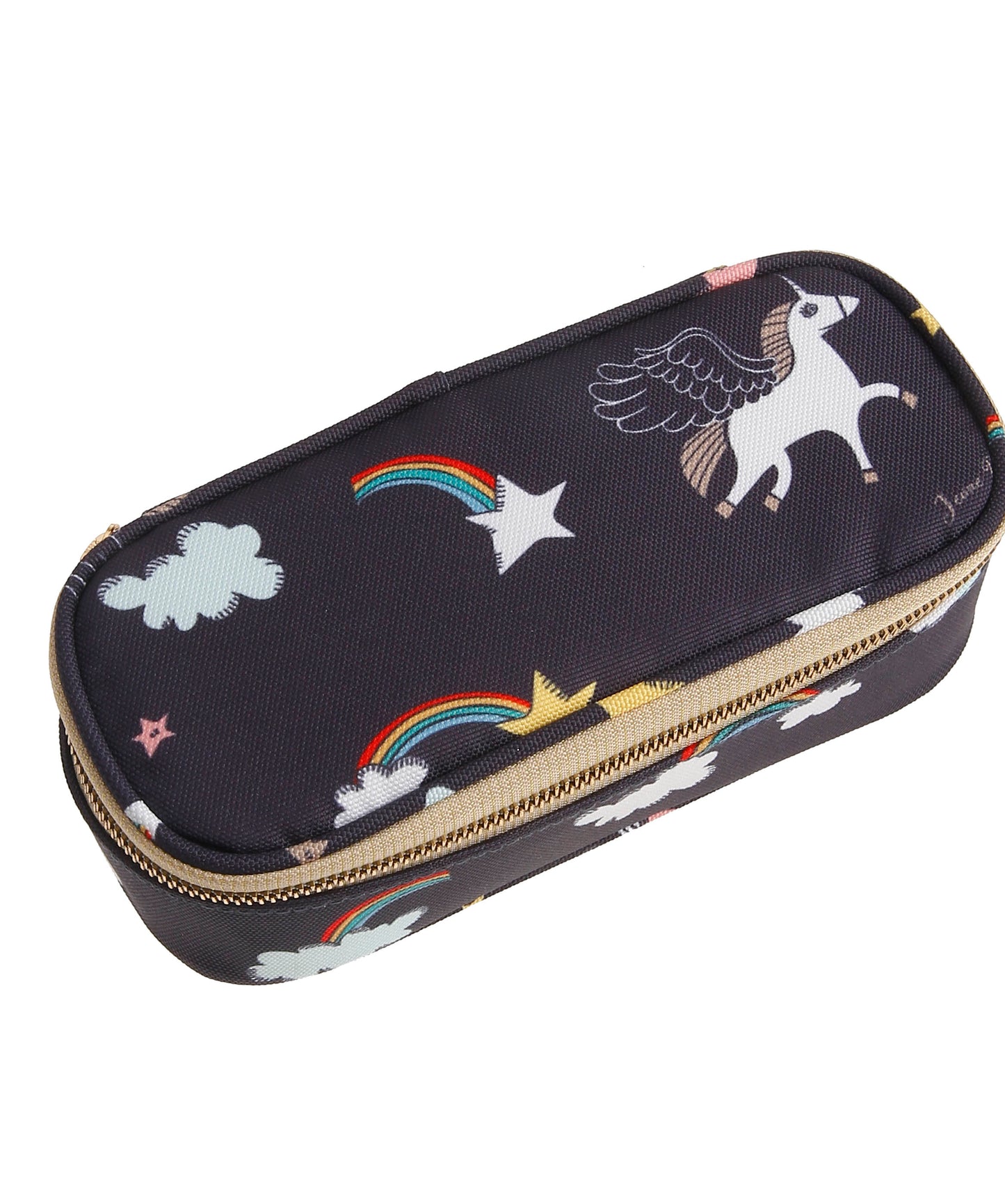 Пенал без наполнения с резиночками Pencil Box - Rainbow Unicorn