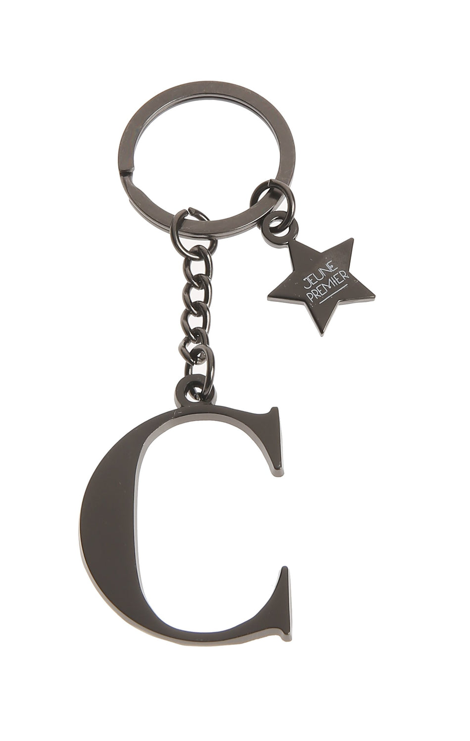 Брелок черный с буквой C - Keychain Letter Black C (не забудьте выбрать к нему ШАРМ)