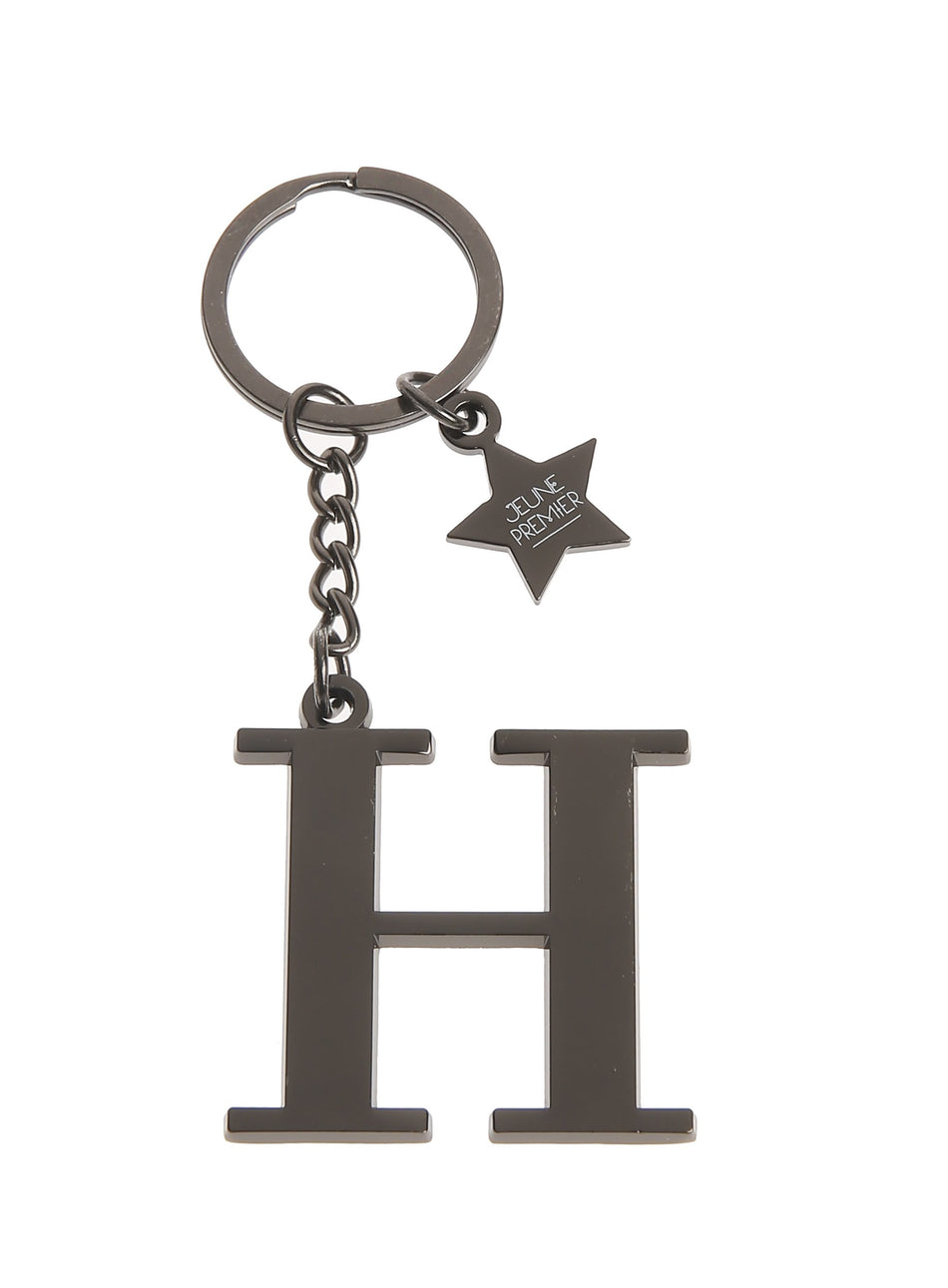 Брелок черный с буквой H - Keychain Letter Black H (не забудьте выбрать к нему ШАРМ)