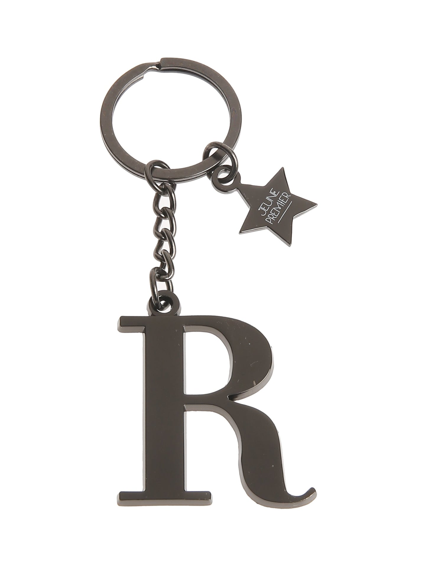 Брелок черный с буквой R - Keychain Letter Black R (не забудьте выбрать к нему ШАРМ)