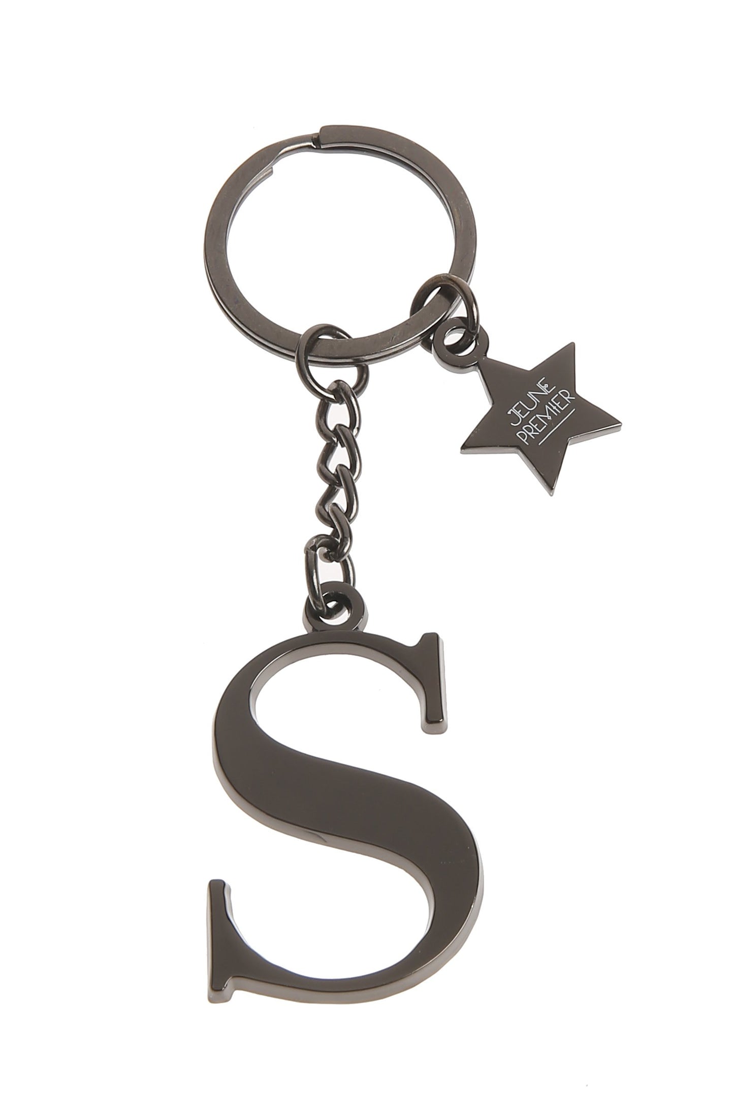 Брелок черный с буквой S - Keychain Letter Black S (не забудьте выбрать к нему ШАРМ)