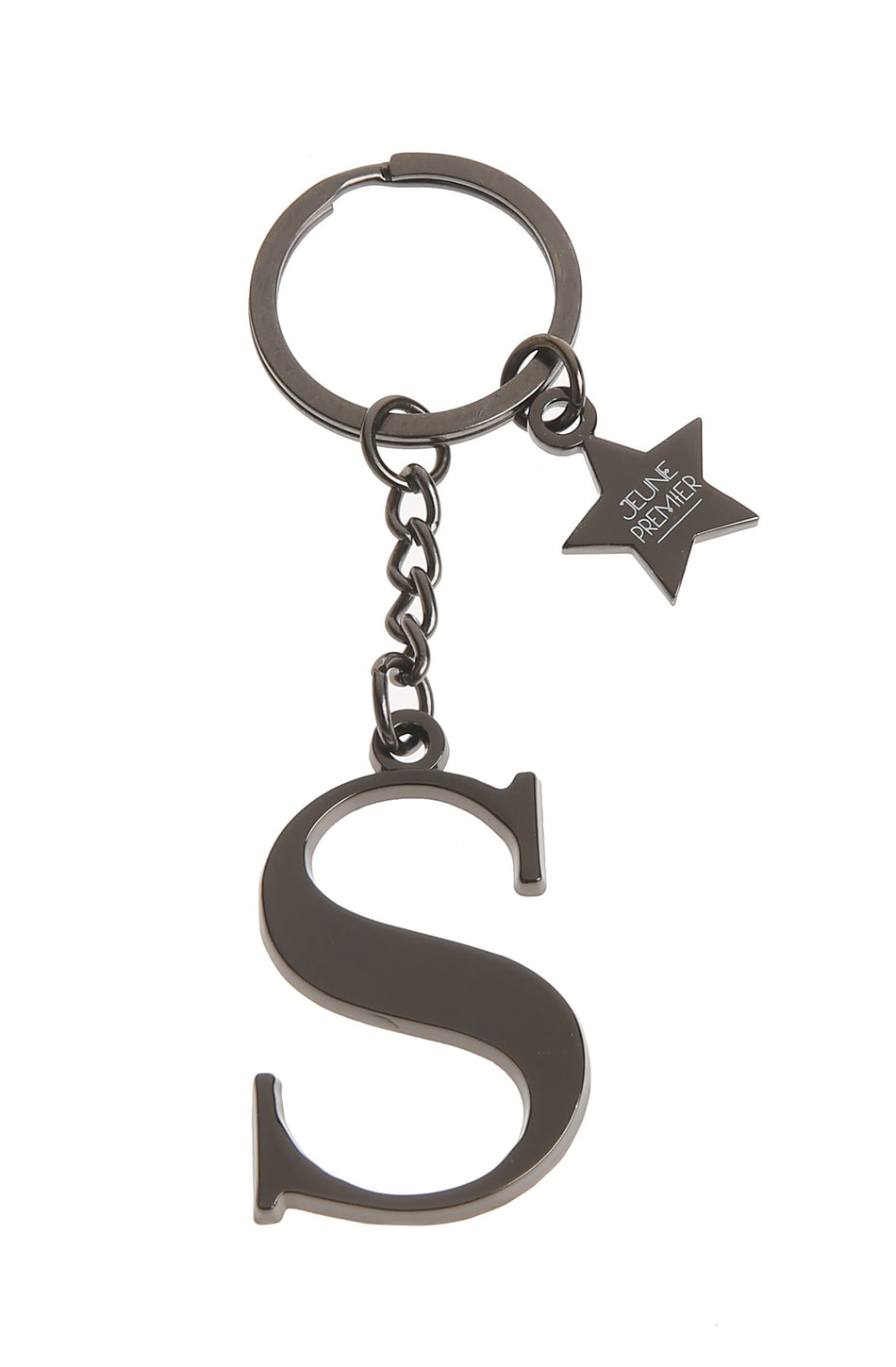 Брелок черный с буквой S - Keychain Letter Black S (не забудьте выбрать к нему ШАРМ)
