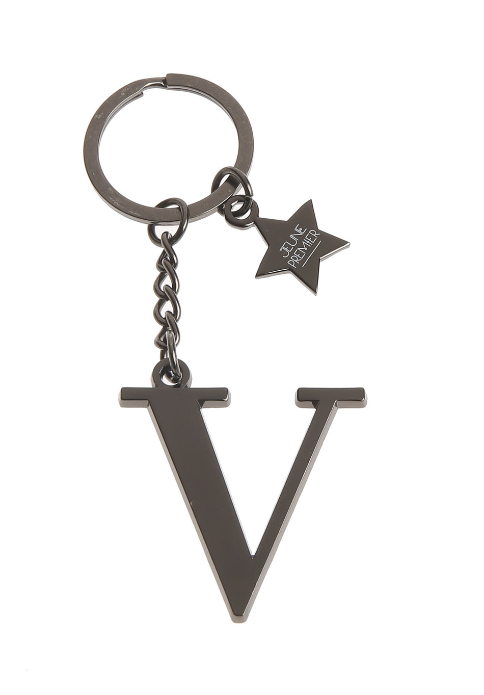 Брелок черный с буквой V - Keychain Letter Black V (не забудьте выбрать к нему ШАРМ)