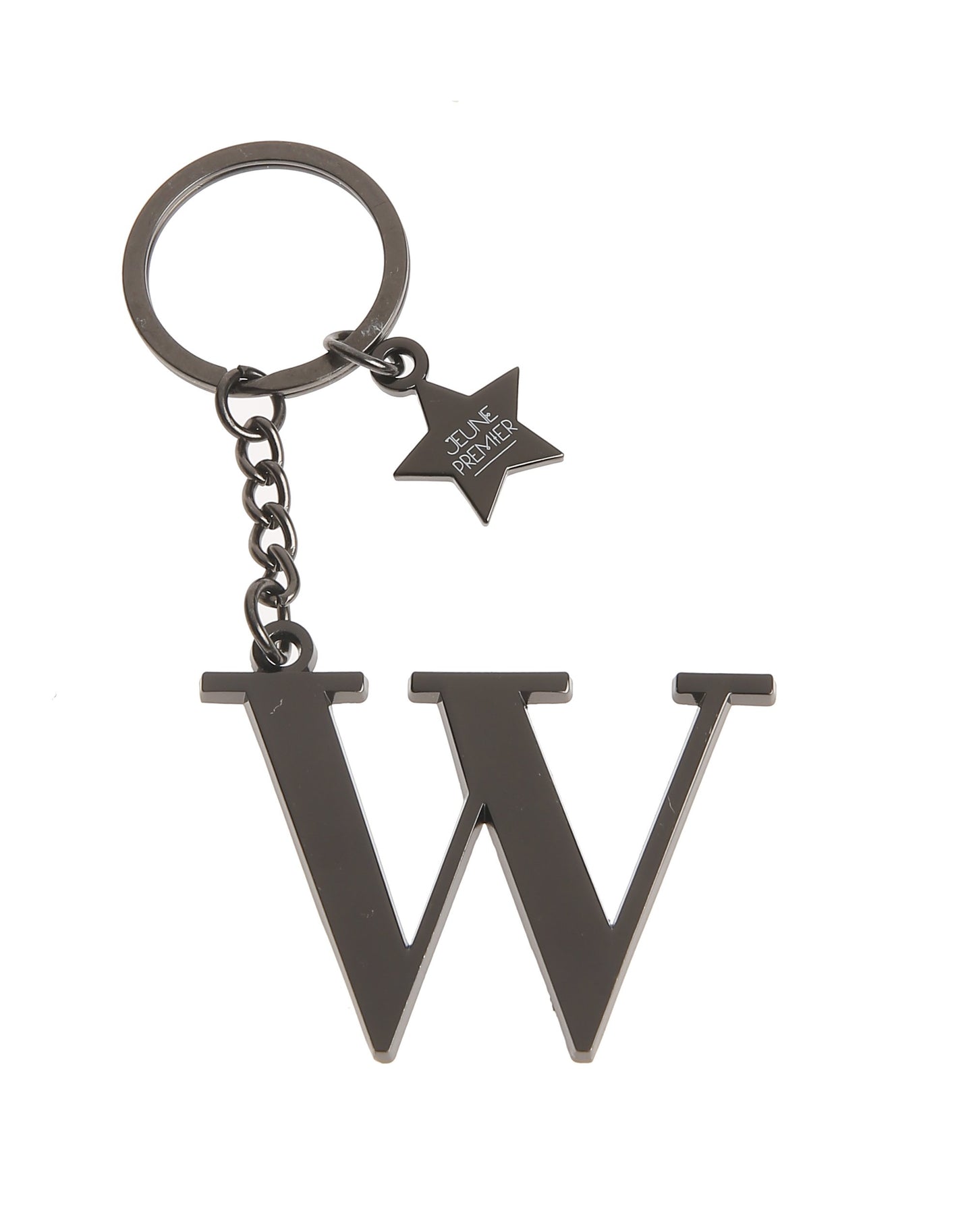 Брелок черный с буквой W - Keychain Letter Black W (не забудьте выбрать к нему ШАРМ)