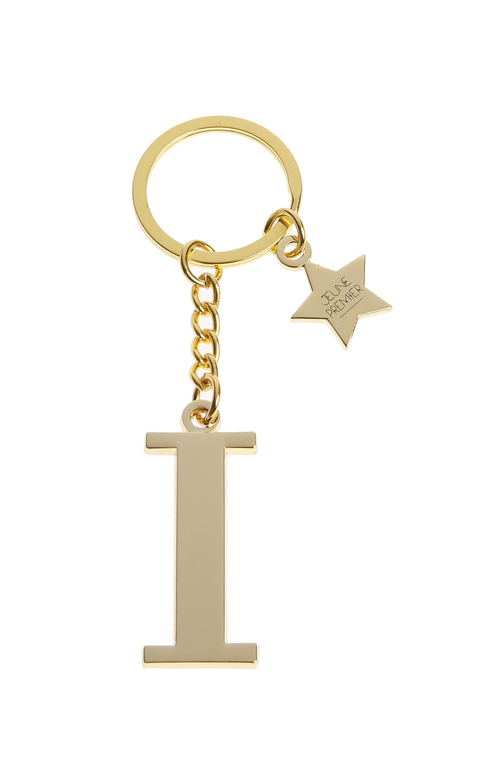 Брелок золотистый с буквой I - Keychain Letter Gold I (не забудьте выбрать к нему ШАРМ)