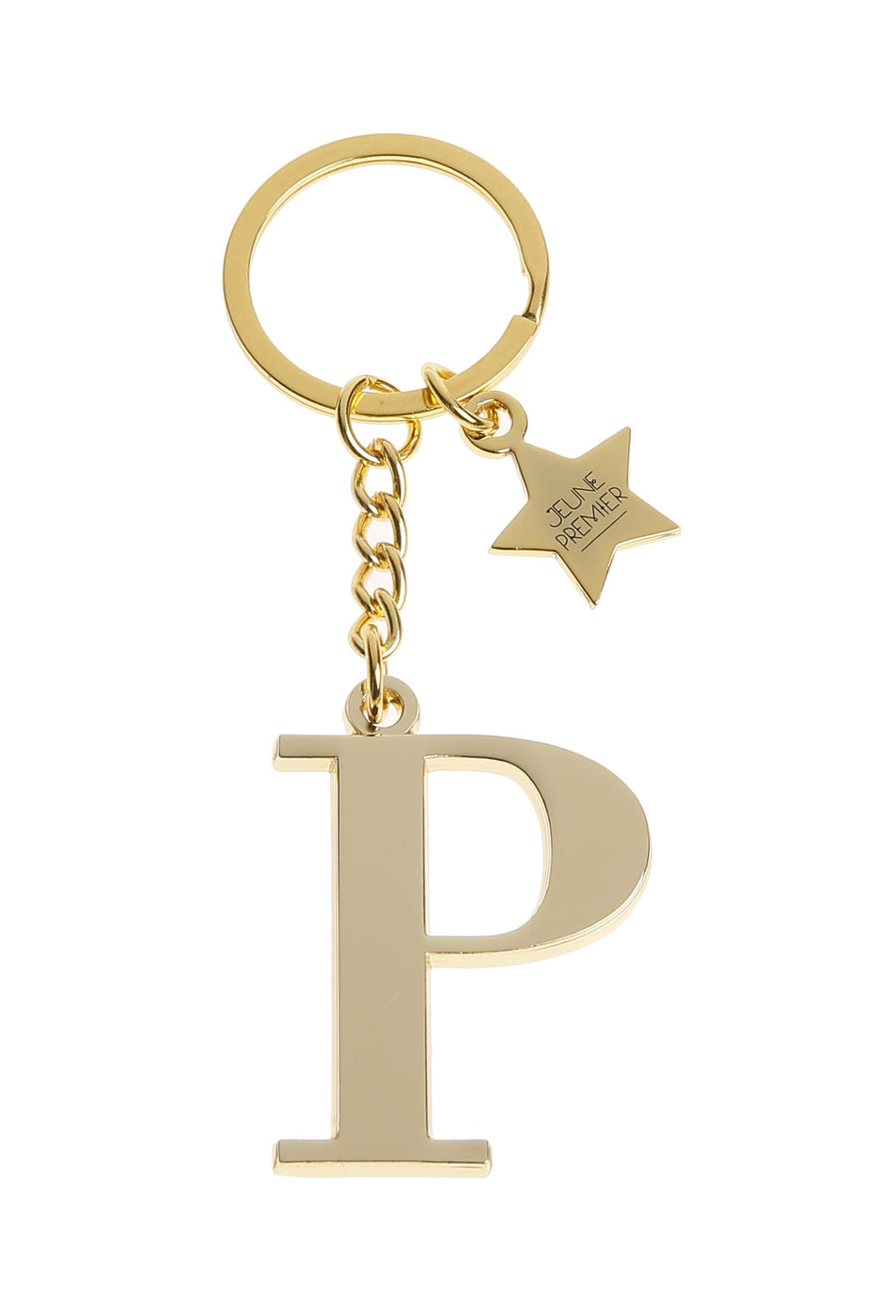 Брелок золотистый с буквой P - Keychain Letter Gold P (не забудьте выбрать к нему ШАРМ)