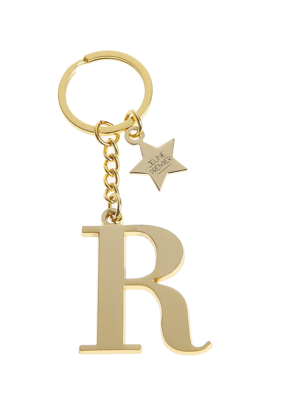 Брелок золотистый с буквой R - Keychain Letter Gold R (не забудьте выбрать к нему ШАРМ)