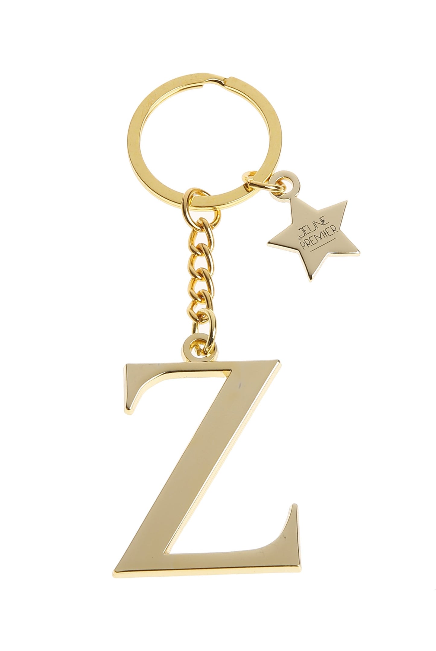 Брелок золотистый с буквой Z - Keychain Letter Gold Z (не забудьте выбрать к нему ШАРМ)