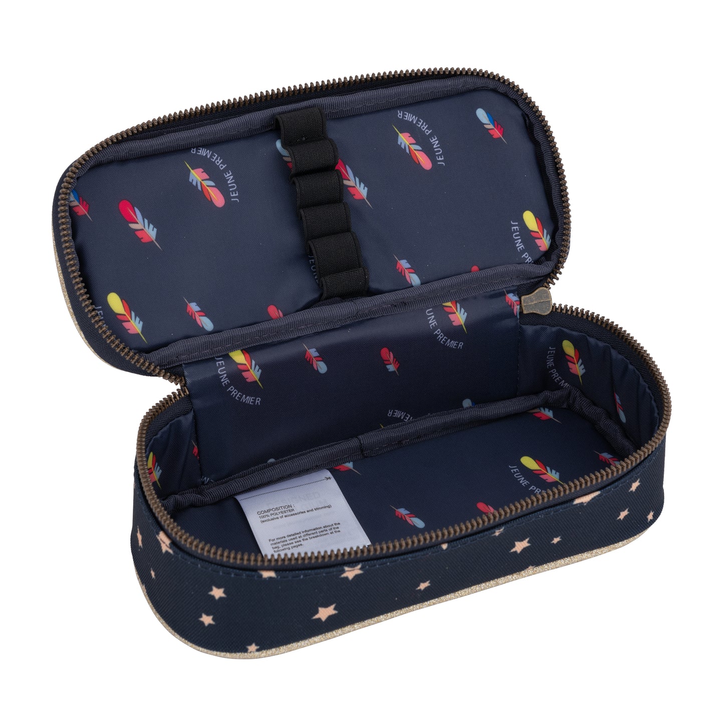 Пенал без наполнения с резиночками Pencil Box - Rainbow Deer