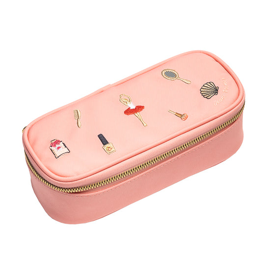Пенал без наполнения с резиночками Pencil Box - Jewellery Box Pink