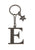 Брелок черный с буквой E - Keychain Letter Black E