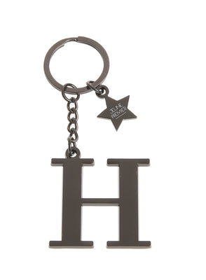 Брелок черный с буквой H - Keychain Letter Black H