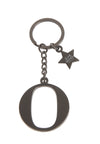 Брелок черный с буквой O - Keychain Letter Black O