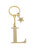 Брелок золотистый с буквой L - Keychain Letter Gold L