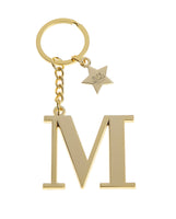 Брелок золотистый с буквой M - Keychain Letter Gold M