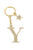 Брелок золотистый с буквой Y - Keychain Letter Gold Y