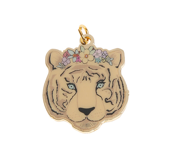Шарм для брелока "Тигрица в тиаре" - Keychain Charm Tiara Tiger