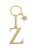 Брелок золотистый с буквой Z - Keychain Letter Gold Z
