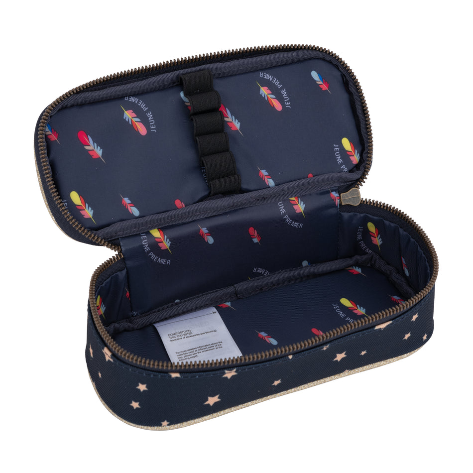 Пенал без наполнения с резиночками Pencil Box - Rainbow Deer