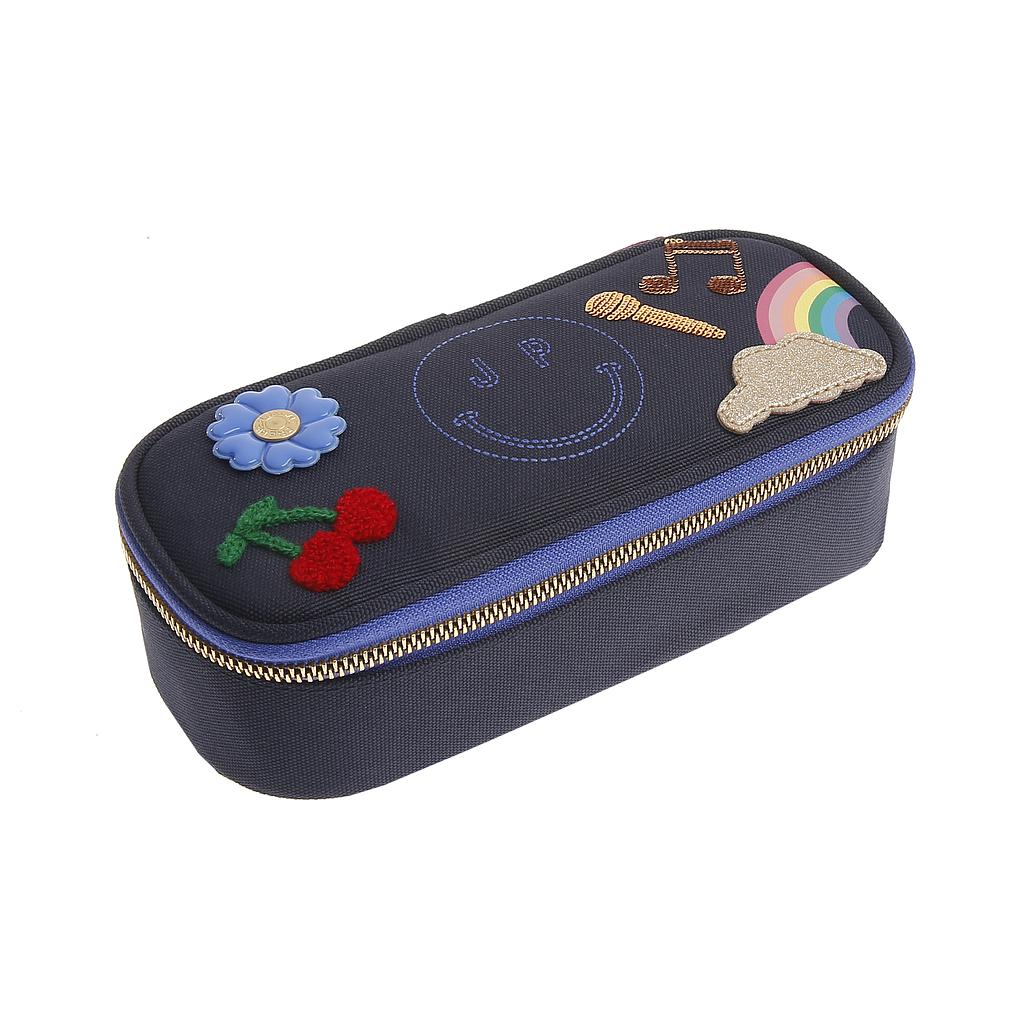 Пенал без наполнения с резиночками Pencil Box - Lady Gadget Blue